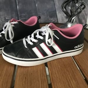 Woman’s Black/Pink Leather Adidas